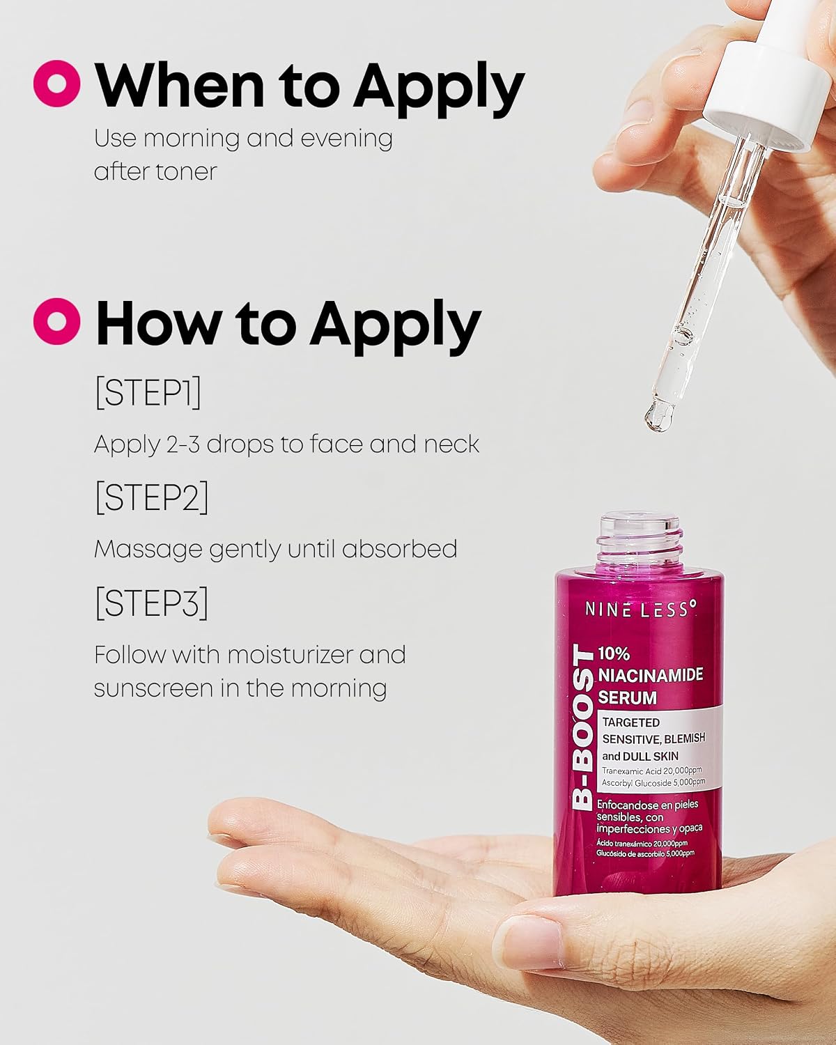 NINELESS B-Boost 10% Niacinamide Serum 30ml