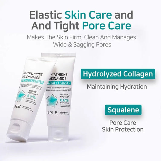 APLB Glutathione Niacinamide Facial Cleanser brightening hydrating even skin tone radiance Cyprus