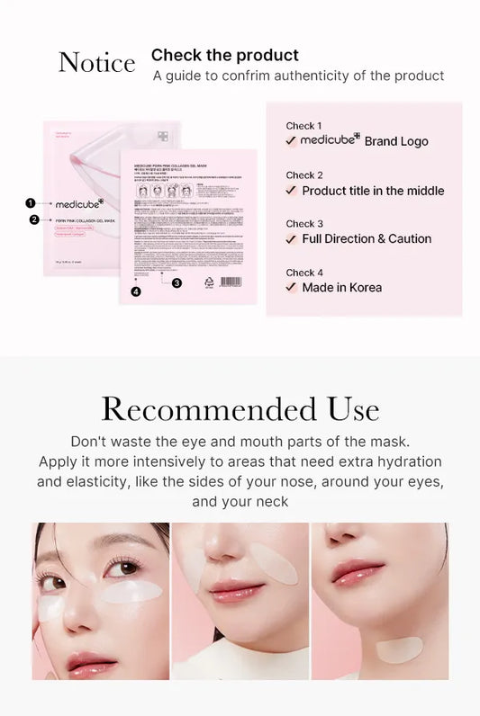 Medicube PDRN Pink Collagen Gel Mask firming regenerating hydration elasticity anti-aging Cyprus