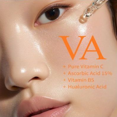 Cos De BAHA VA Serum ingredient highlights — Ascorbic Acid, Arbutin, Sodium Hyaluronate, Aloe and Panthenol for brightening and hydration