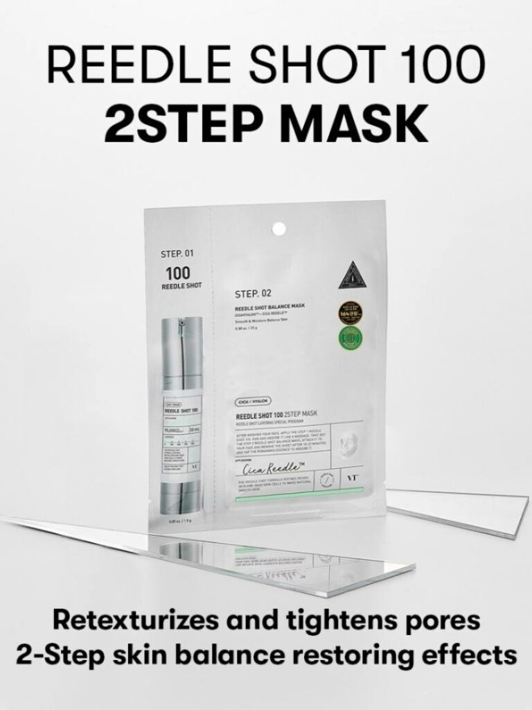 VT Cosmetics Reedle Shot 100 2 Step Mask micro-spicule skin renewal texture Cyprus