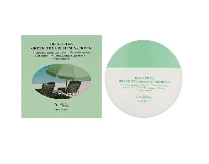 Dr. Althea Green Tea Fresh Sunscreen 45ml lightweight green tea antioxidant sun protection daily SPF Korea Cyprus