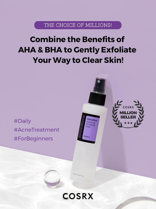 AHA BHA Clarifying Treatment Toner 150ml exfoliating pore care brightening Cyprus