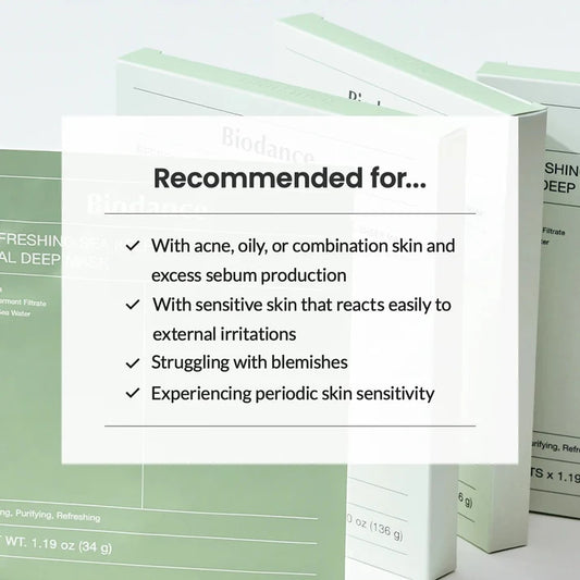 Biodance Refreshing Sea Kelp Real Deep Mask soothing hydration pore care Cyprus