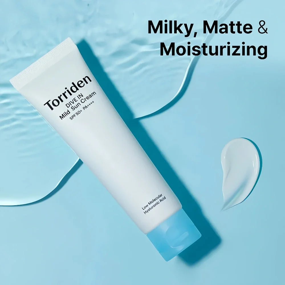 Torriden DIVE IN Mild Sun Cream – Vegan SPF50+ with Hyaluronic Acid | Buy Korean Skincare Online Cyprus ORÈA
