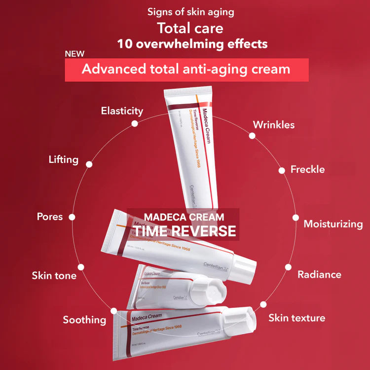 Centellian 24 Madeca Cream Time Reverse anti-aging Madecassoside elasticity wrinkles Cyprus