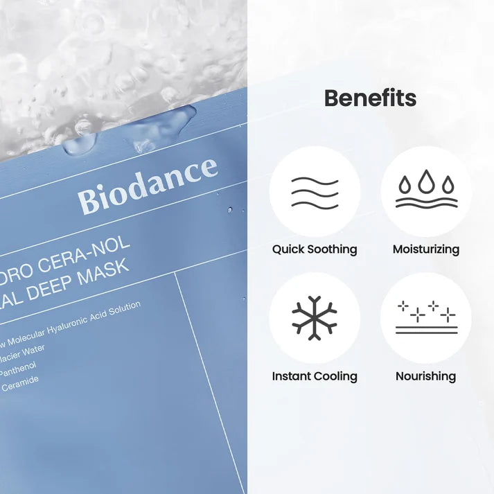 Biodance Hydro Cera-Nol Real Deep Mask deep hydration barrier repair ceramide Cyprus