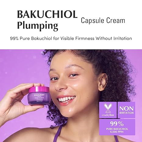 EQQUALBERRY Bakuchiol Capsule Cream – 99% Pure Bakuchiol & 5 Collagen Types for Firming | K-Beauty Cyprus
