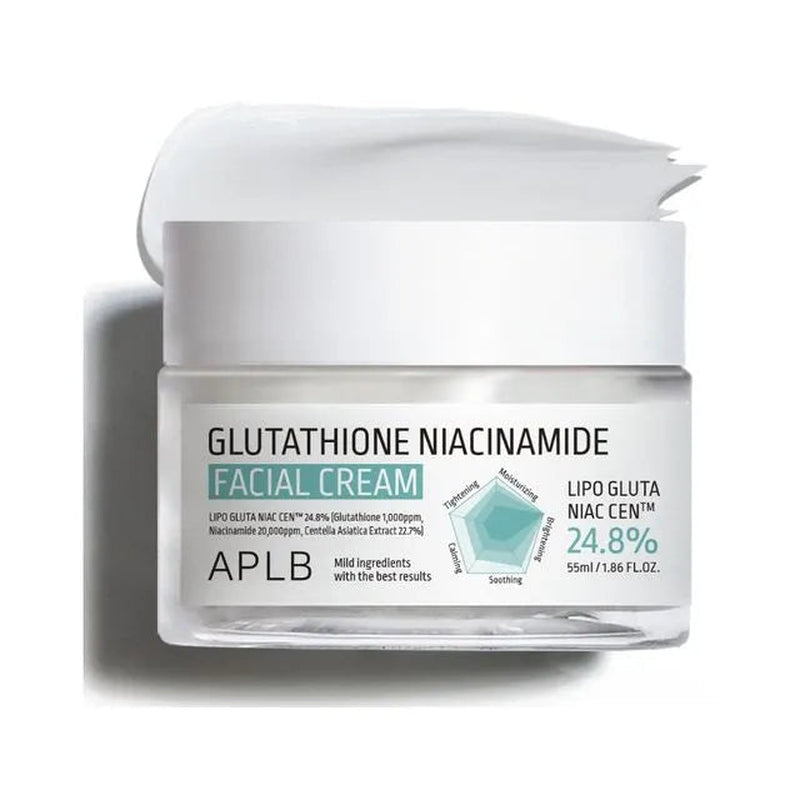 APLB Glutathione Niacinamide Facial Cream brightening dark spots even skin tone radiance Cyprus