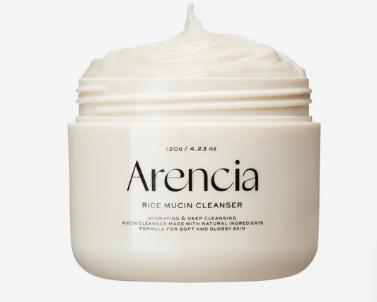 Arencia Rice Mucin Cleanser 120g gentle brightening rice extract snail mucin daily cleanser Korea Cyprus