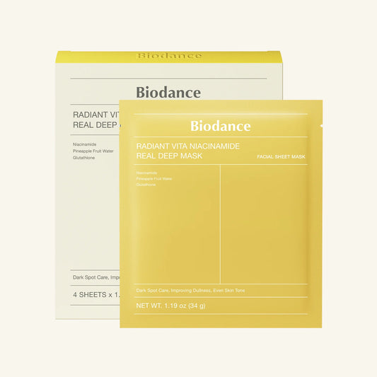 Biodance Radiant Vita Niacinamide Real Deep Mask brightening radiance even skin tone Cyprus