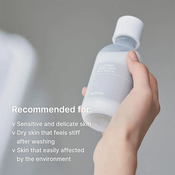 Celimax Dual Barrier Creamy Toner hydrating barrier repair soothing sensitive skin Cyprus