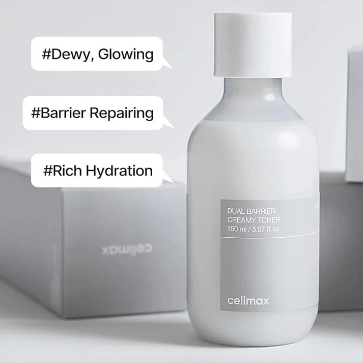 Celimax Dual Barrier Creamy Toner hydrating barrier repair soothing sensitive skin Cyprus