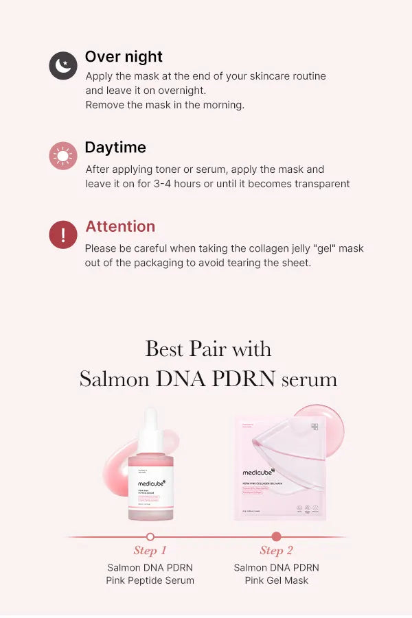 Medicube PDRN Pink Collagen Gel Mask firming regenerating hydration elasticity anti-aging Cyprus