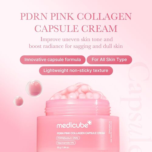 Medicube PDRN Pink Collagen Capsule Cream firming regenerating elasticity hydration Cyprus