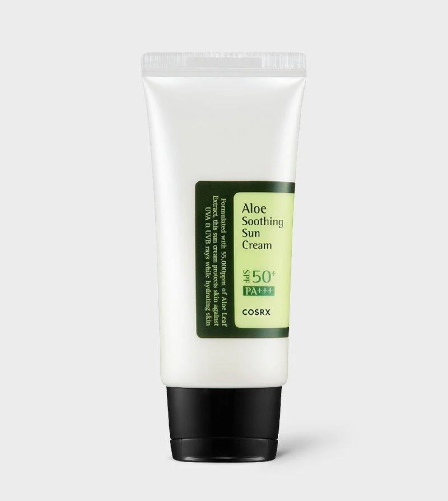 COSRX Aloe Soothing Sun Cream SPF50+ PA+++ aloe vera soothing calming daily sunscreen sensitive skin Korea Cyprus