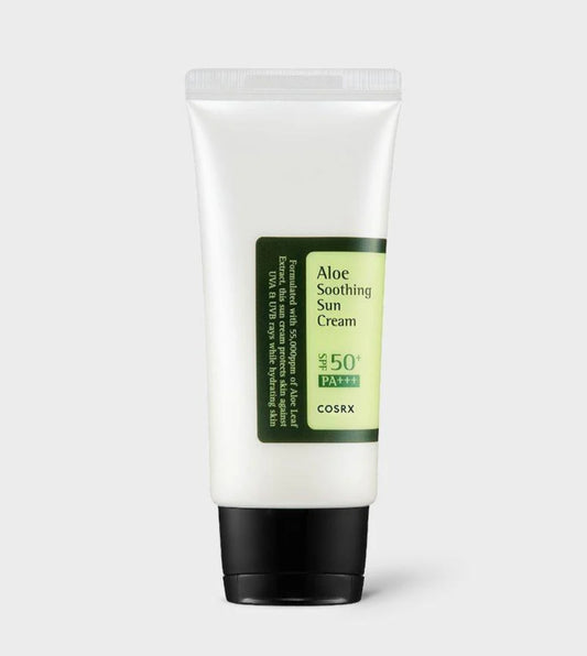 COSRX Aloe Soothing Sun Cream SPF50+ PA+++ aloe vera soothing calming daily sunscreen sensitive skin Korea Cyprus