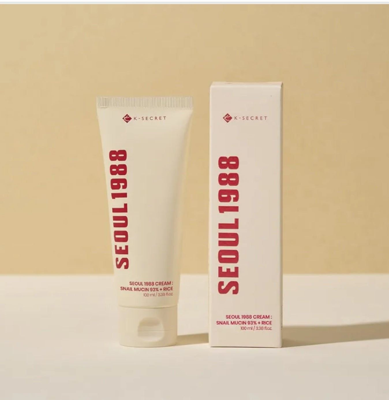K-Secret Seoul 1988 Cream Snail Mucin 93% Rice snail mucin rice brightening nourishing repair moisturiser Korea Cyprus