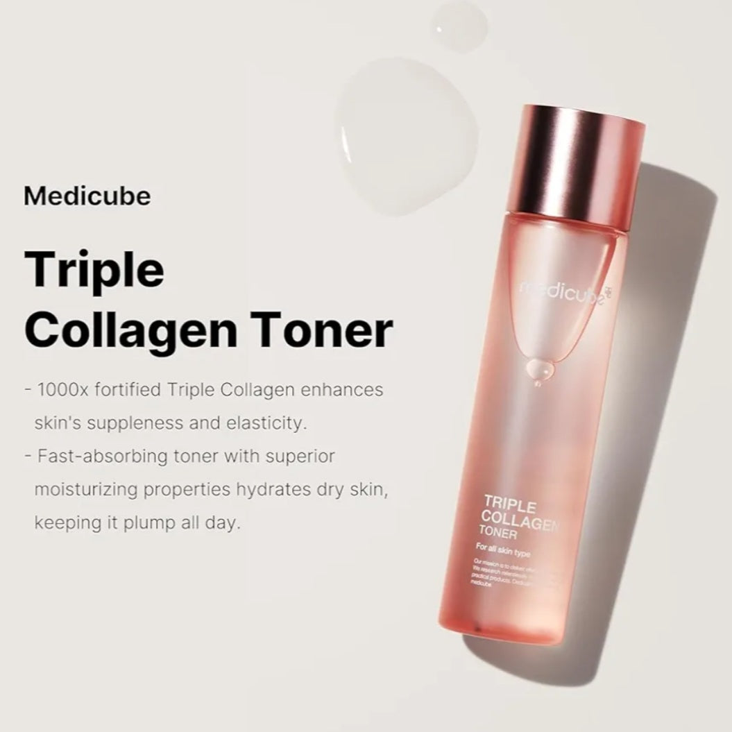 Medicube Triple Collagen Toner 4.0 140ml collagen firming plumping hydrating anti-aging toner Korea Cyprus