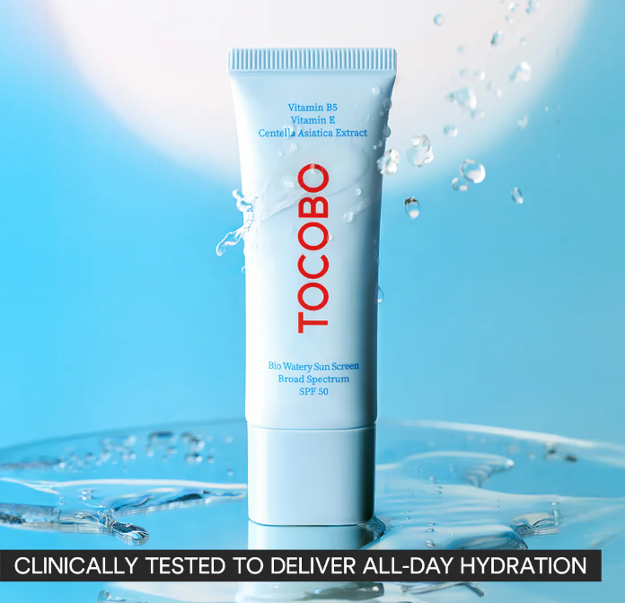 Tocobo Bio Watery Sun Cream SPF50+ PA++++ lightweight hydrating sun protection daily sunscreen Korea Cyprus