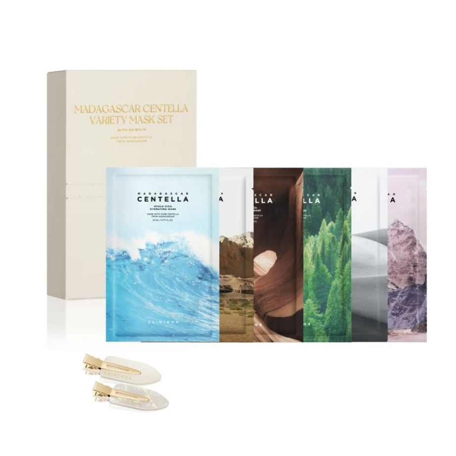 Skin1004 Madagascar Centella Variety Mask Set for every concern, soothing, blemish care, pore minimizing, brightening, korean cosmetics Paphos CYprus, gift set