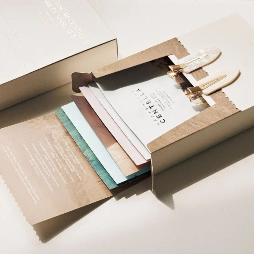 Skin1004 Madagascar Centella Variety Mask Set for every concern, soothing, blemish care, pore minimizing, brightening, korean cosmetics Paphos CYprus, gift set, gift bag Cyprus