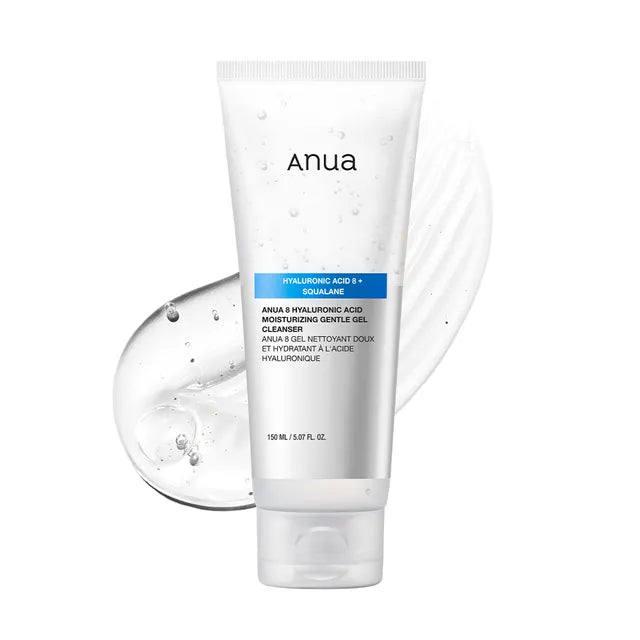 Anua 8 Hyaluronic Acid Squalane Moisturizing Gel Cleanser hydrating dry sensitive skin Cyprus