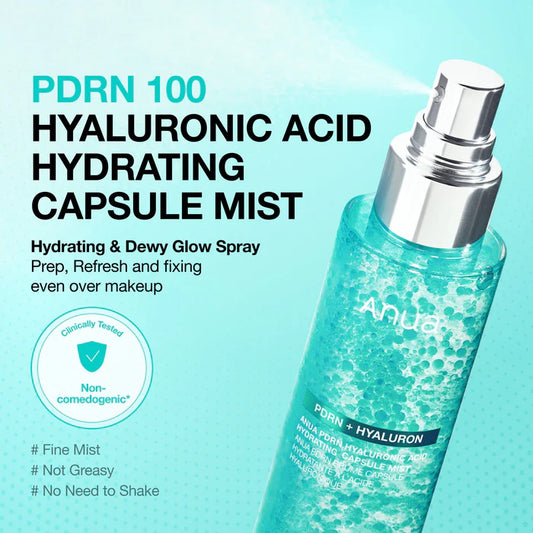 Anua PDRN Capsule Mist fine mist spray – lightweight hydrating Korean skincare mist Paphos