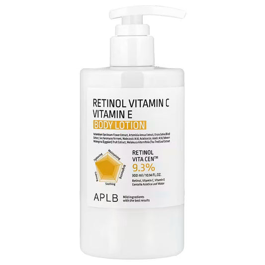 APLB Retinol Vitamin C Vitamin E Body Lotion 300 ml bottle