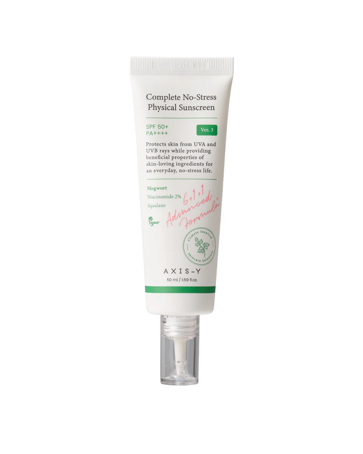 Axis-Y Complete No-Stress Physical Sunscreen SPF 50 V.3 50ml – Mineral Korean Sunscreen | ORÈA Cyprus