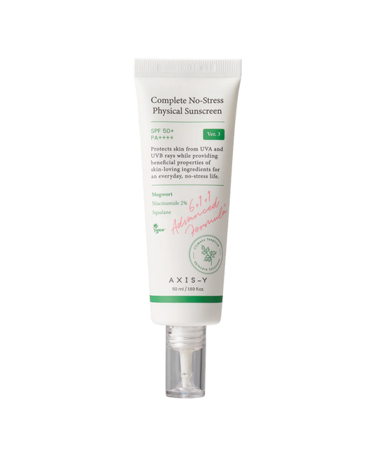 Axis-Y Complete No-Stress Physical Sunscreen SPF 50 V.3 50ml – Mineral Korean Sunscreen | ORÈA Cyprus