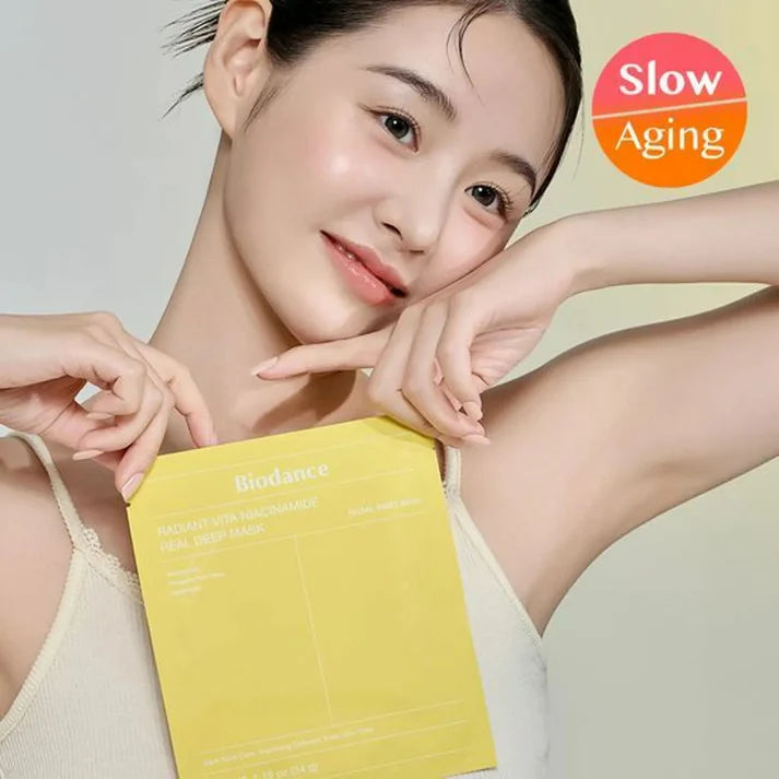 Biodance Radiant Vita Niacinamide Real Deep Mask brightening radiance even skin tone Cyprus