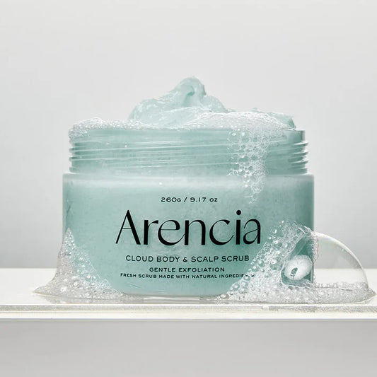 Arencia Fresh Cloud Body Scalp Scrub French Mint Lily exfoliating refreshing scalp body scrub Korea Cyprus