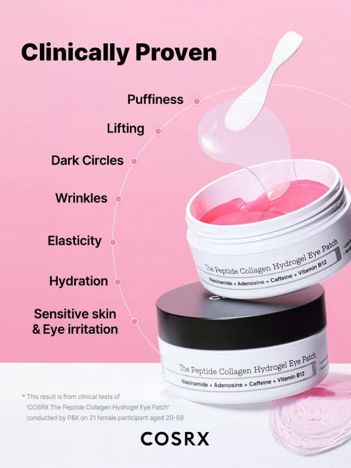 COSRX Peptide Collagen Hydrogel Eye Patch firming anti-aging under-eye hydration Cyprus