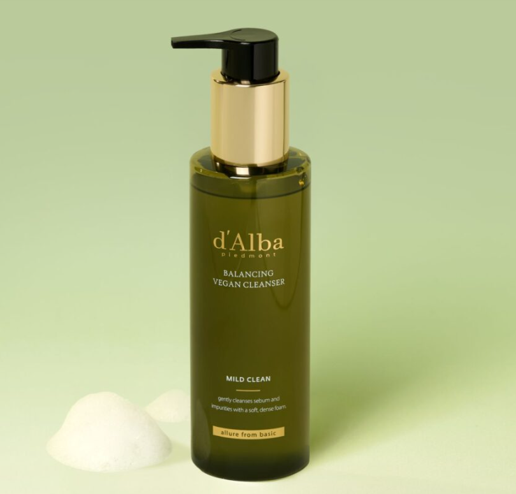 Dalba Mild Skin Balancing Vegan Cleanser 200ml gentle vegan balancing daily cleanser sensitive skin Korea Cyprus