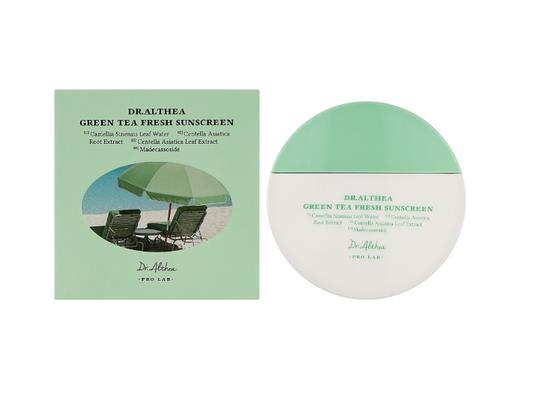 Dr. Althea Green Tea Fresh Sunscreen 45ml lightweight green tea antioxidant sun protection daily SPF Korea Cyprus