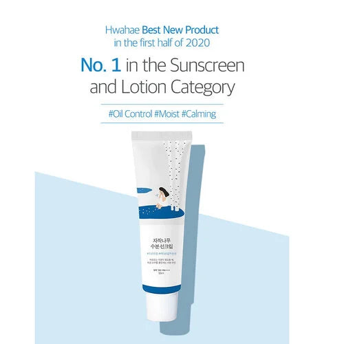 Round Lab Birch Juice Sun Cream SPF50+ — lightweight, no white cast sunscreen with birch sap and hyaluronic acid
