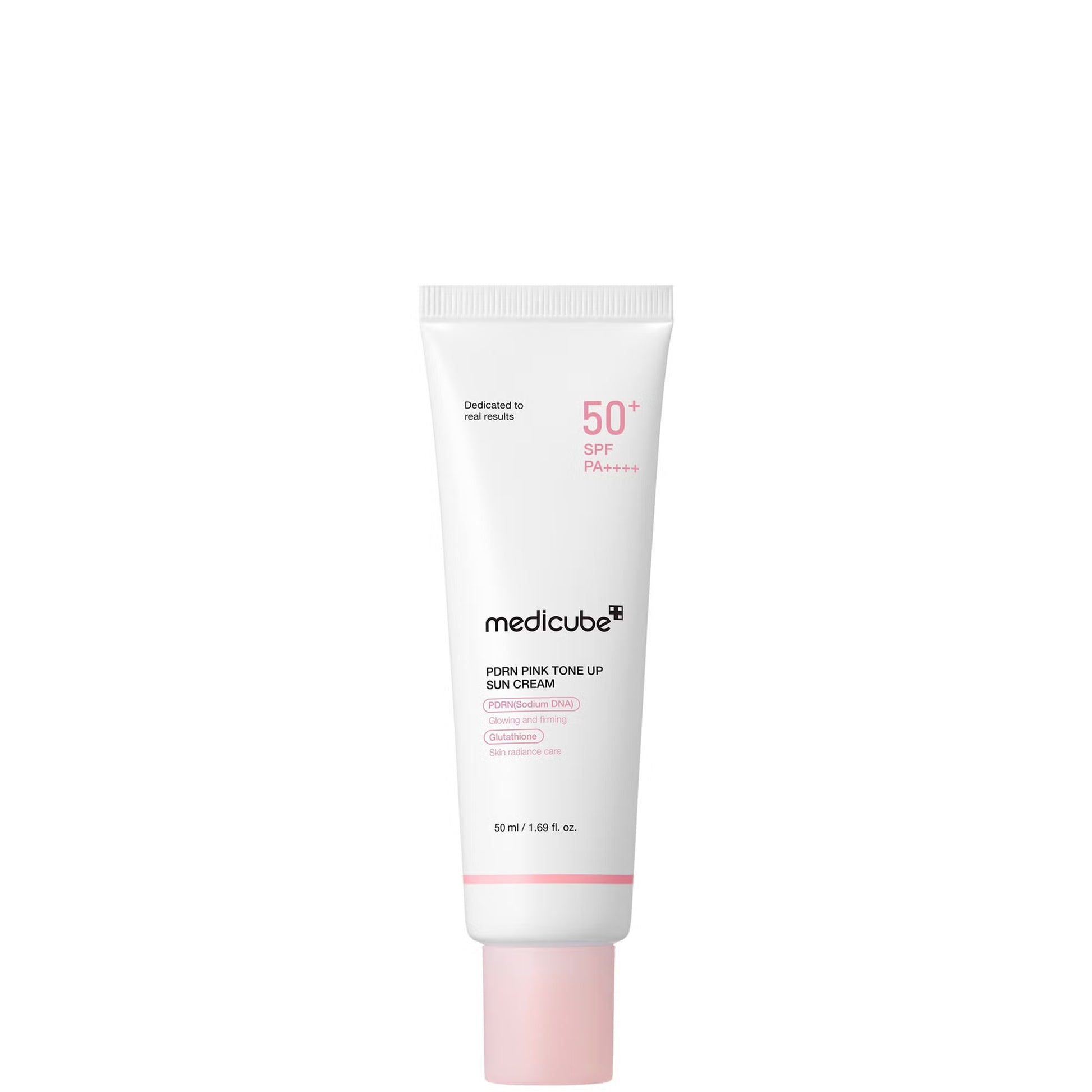 Medicube PDRN Pink Tone Up Sun Cream SPF50+ PA++++ brightening anti-aging hydrating no white cast Cyprus