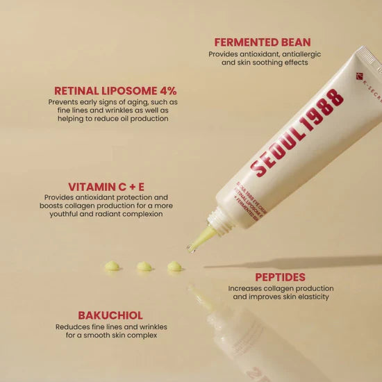K-Secret Seoul 1988 Eye Cream Retinal Liposome 4% Fermented Bean firming anti-aging under-eye Cyprus