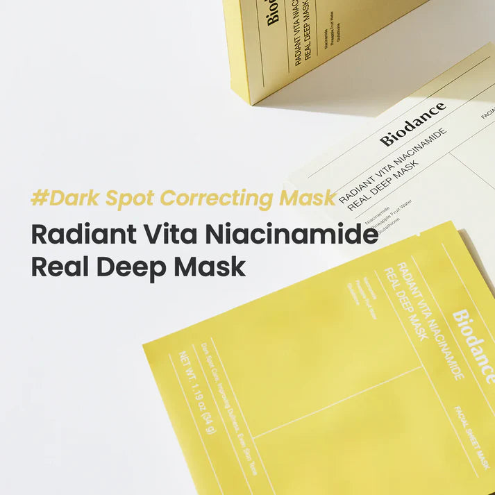 Biodance Radiant Vita Niacinamide Real Deep Mask brightening radiance even skin tone Cyprus