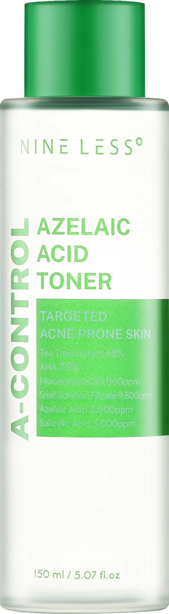 NINE LESS A-Control Toner with Azelaic Acid, Niacinamide & Cica – Korean Skincare for Acne-Prone Skin | Cyprus