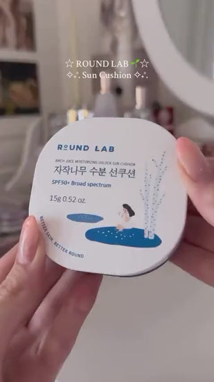 ROUND LAB Birch Juice Moisturizing Sun Cushion 15g – buy Korean cosmetics online in Cyprus