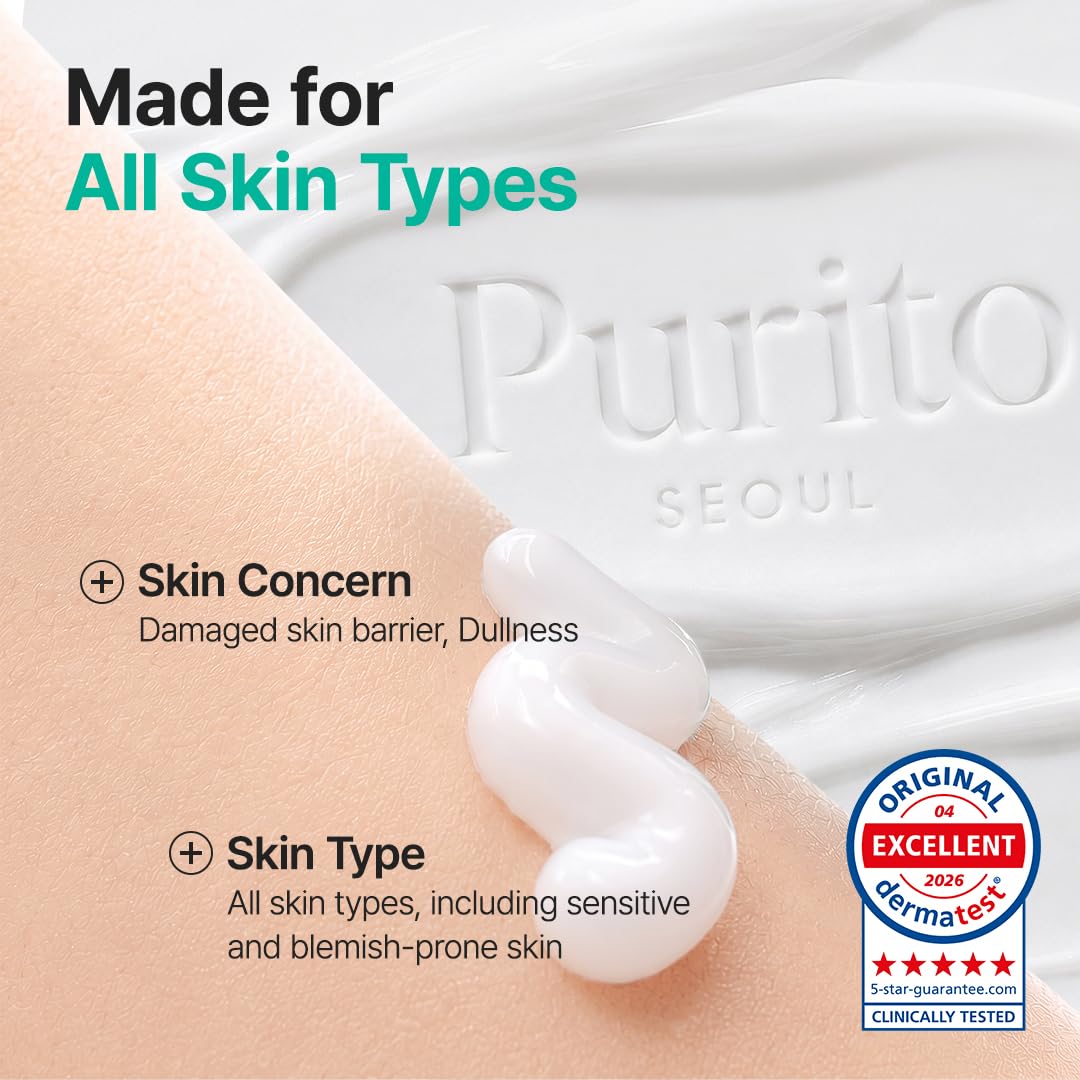 PURITO Panthenol 10% Barrier Cream SPF and makeup friendly – buy Korean skincare online Cyprus