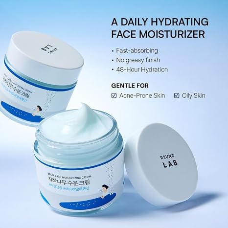 ROUND LAB Birch Juice Cream Texture – Moisture Capsules for Instant Deep Hydration | K-Beauty Cyprus