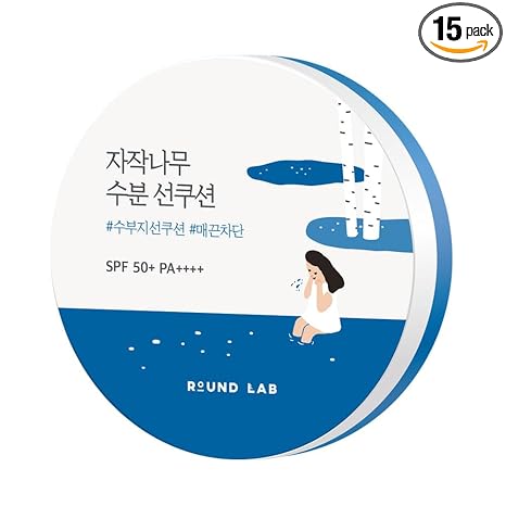 ROUND LAB Birch Juice Moisturizing Sun Cushion SPF 50+ PA++++ – Korean sunscreen Cyprus | ORÈA Boutique