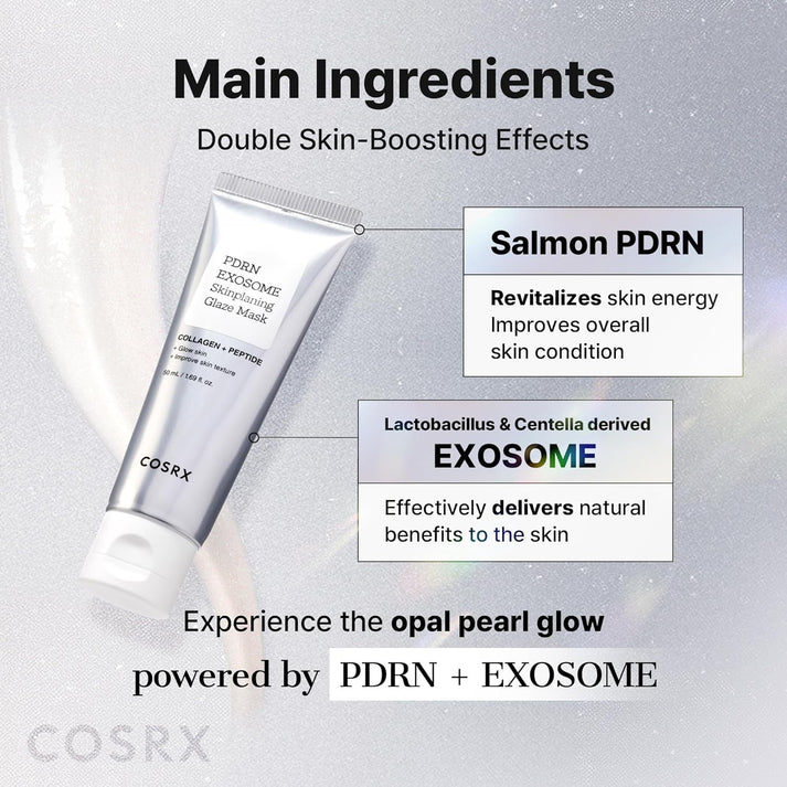 COSRX PDRN Exosome Skinplaning Glaze Mask regenerating anti-aging radiance skin repair Cyprus