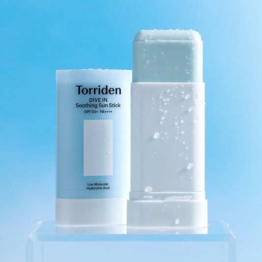 torriden dive in soothing sun stick in cyprus, soothing, hydrating sun stick, fae and body suncream